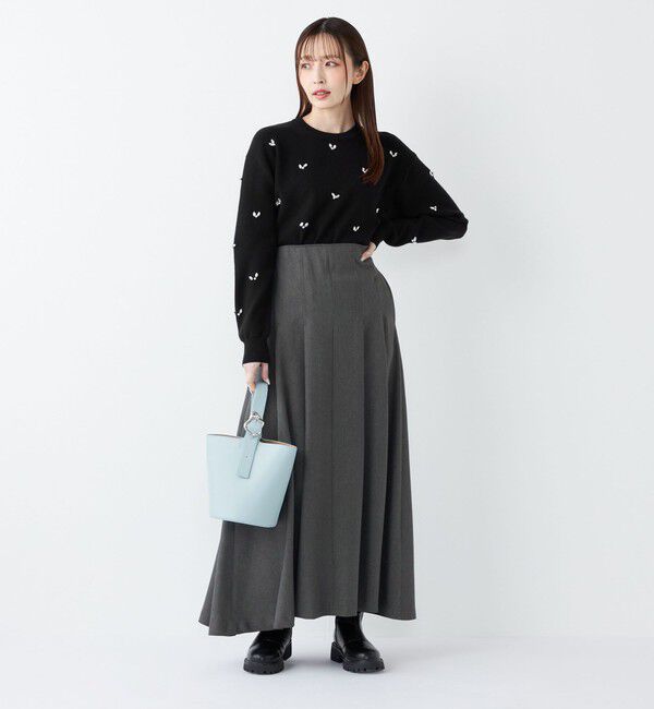 SHIPS Colors 「SHIPS Colors:〈手洗い可能〉カルゼ フレア マキシ スカート」|フレア|