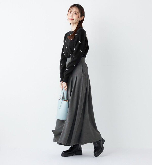 SHIPS Colors 「SHIPS Colors:〈手洗い可能〉カルゼ フレア マキシ スカート」|フレア|