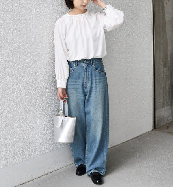 SHIPS Colors 「SHIPS Colors:〈洗濯機可能〉アマヨリ ワイド ルーズ デニム◇」|デニム|