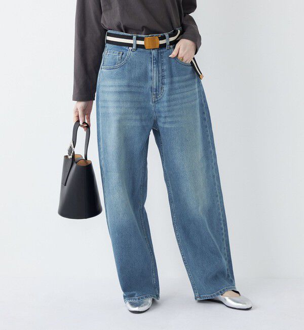 SHIPS Colors 「SHIPS Colors:〈洗濯機可能〉アマヨリ ワイド ルーズ デニム◇」|デニム|