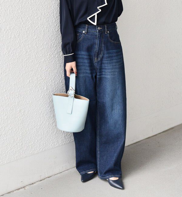 SHIPS Colors 「SHIPS Colors:〈洗濯機可能〉アマヨリ ワイド ルーズ デニム◇」|デニム|