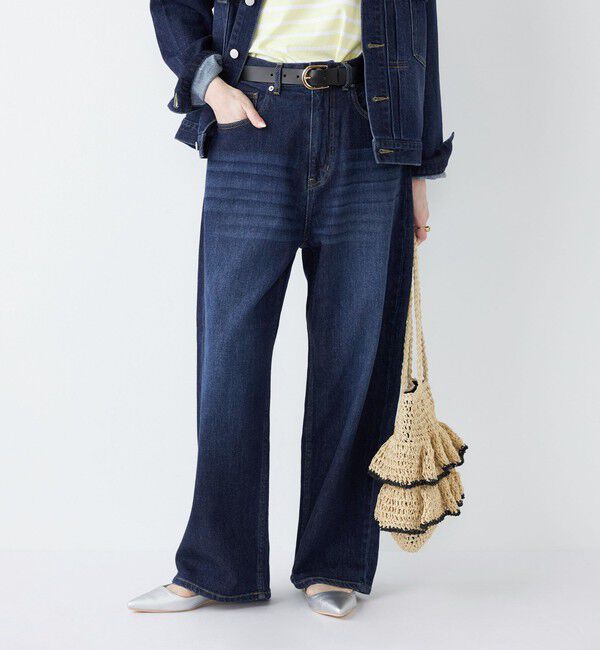 SHIPS Colors 「SHIPS Colors:〈洗濯機可能〉アマヨリ ワイド ルーズ デニム◇」|デニム|