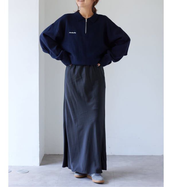 OUTDOOR PRODUCTS Usual Things「スウェットライクニットハーフZIPプルオーバー」|ニット・セーター|