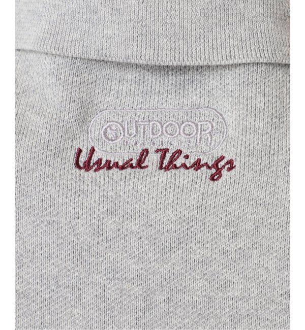 OUTDOOR PRODUCTS Usual Things「スウェットライクニットハーフZIPプルオーバー」|ニット・セーター|