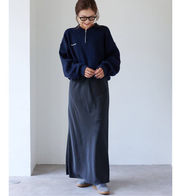 OUTDOOR PRODUCTS Usual Things「スウェットライクニットハーフZIPプルオーバー」|ニット・セーター|