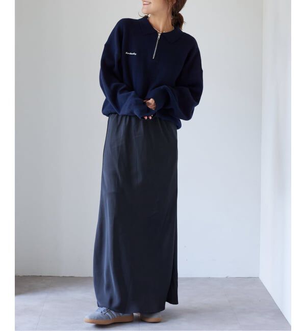 OUTDOOR PRODUCTS Usual Things「スウェットライクニットハーフZIPプルオーバー」|ニット・セーター|