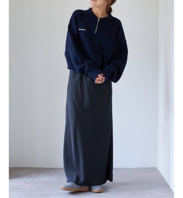 OUTDOOR PRODUCTS Usual Things「スウェットライクニットハーフZIPプルオーバー」|ニット・セーター|