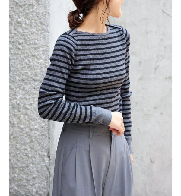 OUTDOOR PRODUCTS Usual Things「リブボートネックニット」|ニット・セーター|