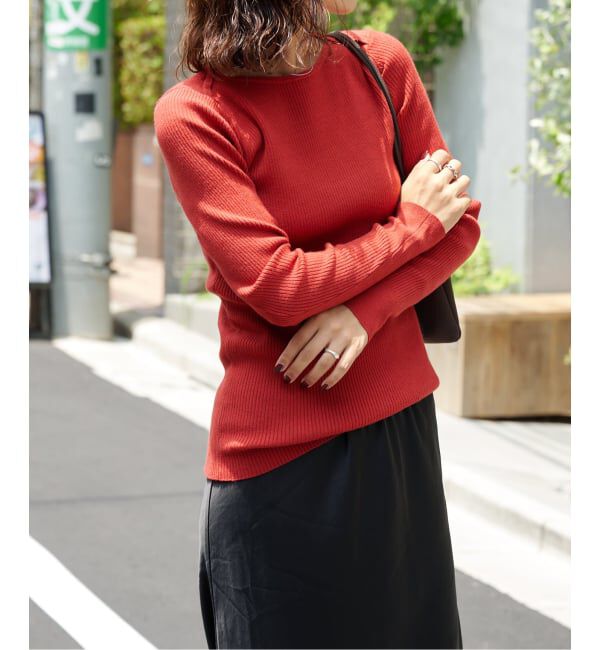 OUTDOOR PRODUCTS Usual Things「リブボートネックニット」|ニット・セーター|