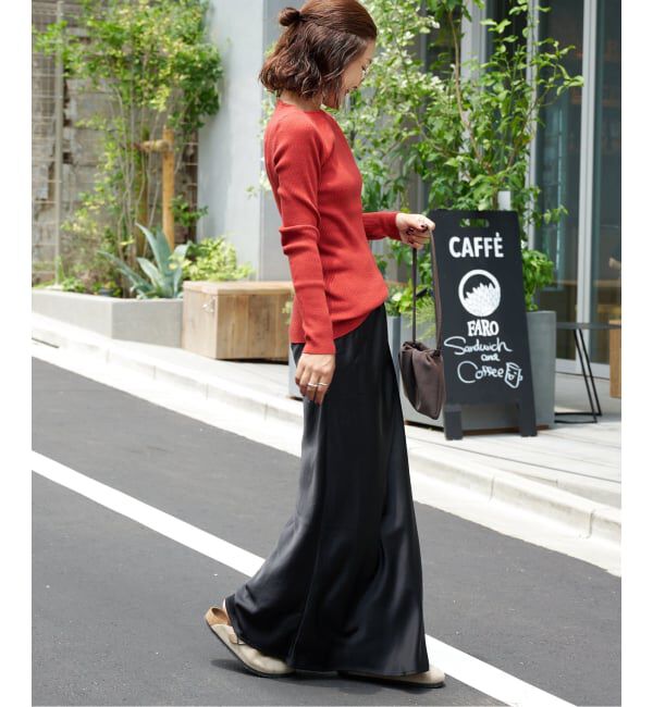 OUTDOOR PRODUCTS Usual Things「リブボートネックニット」|ニット・セーター|