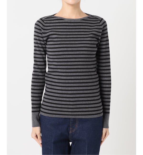 OUTDOOR PRODUCTS Usual Things「リブボートネックニット」|ニット・セーター|