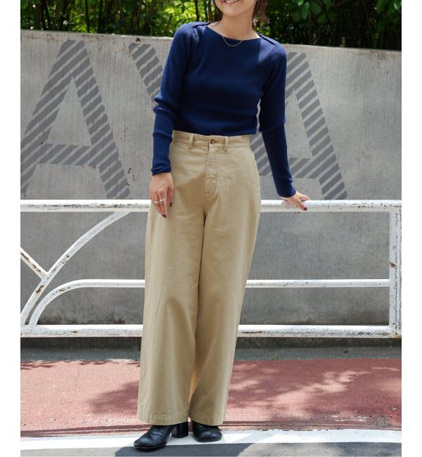 OUTDOOR PRODUCTS Usual Things「リブボートネックニット」|ニット・セーター|