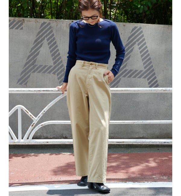 OUTDOOR PRODUCTS Usual Things「リブボートネックニット」|ニット・セーター|