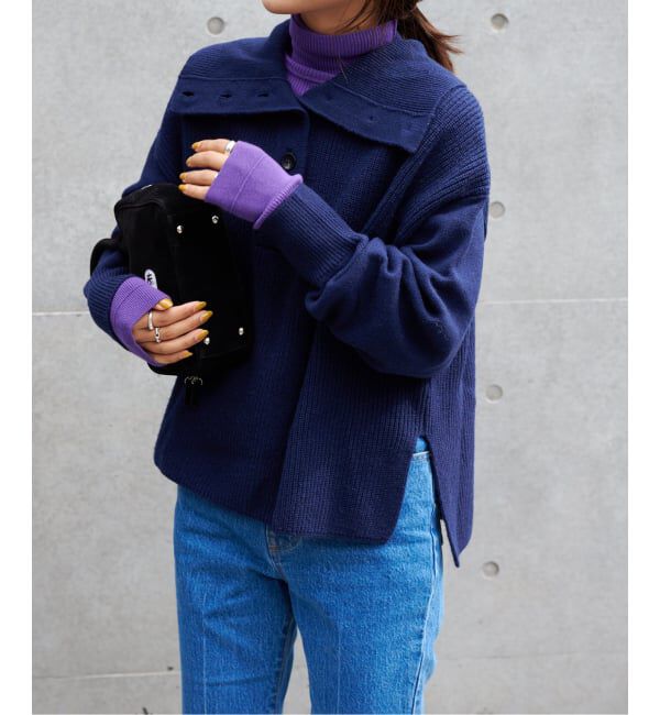 OUTDOOR PRODUCTS Usual Things「ワイドカラーニットプルオーバー」|ニット・セーター|