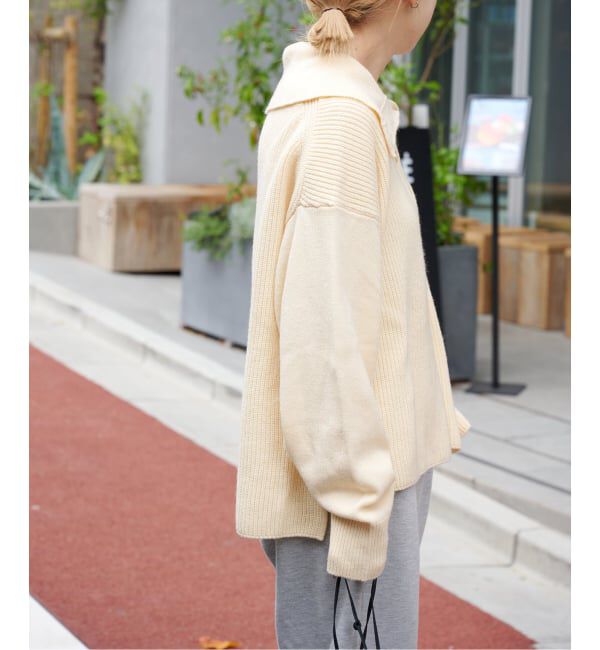 OUTDOOR PRODUCTS Usual Things「ワイドカラーニットプルオーバー」|ニット・セーター|