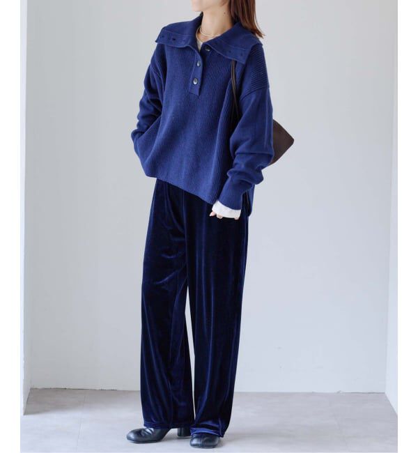 OUTDOOR PRODUCTS Usual Things「ワイドカラーニットプルオーバー」|ニット・セーター|