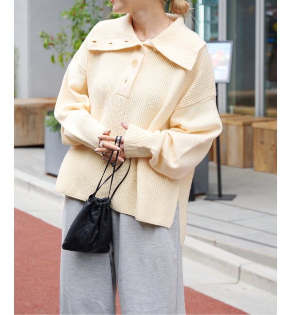 OUTDOOR PRODUCTS Usual Things「ワイドカラーニットプルオーバー」|ニット・セーター|