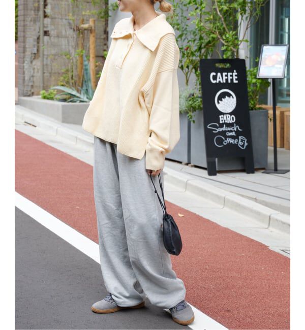 OUTDOOR PRODUCTS Usual Things「ワイドカラーニットプルオーバー」|ニット・セーター|