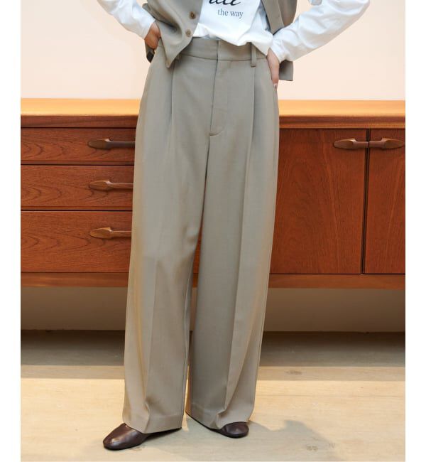 OUTDOOR PRODUCTS Usual Things「ORDINARY タックワイドスラックス」|スラックス|