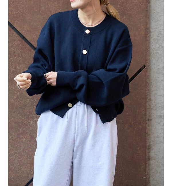 OUTDOOR PRODUCTS Usual Things「スウェットライク金ボタンカーデ」|カーディガン|