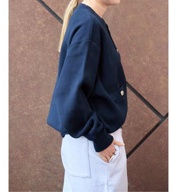 OUTDOOR PRODUCTS Usual Things「スウェットライク金ボタンカーデ」|カーディガン|