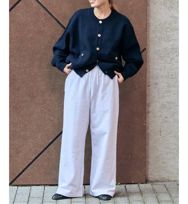 OUTDOOR PRODUCTS Usual Things「スウェットライク金ボタンカーデ」|カーディガン|