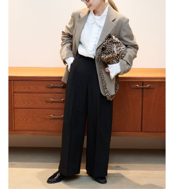 OUTDOOR PRODUCTS Usual Things「≪予約 WEB限定追加 ≫ORDINARY タックワイドスラックス」|スラックス|