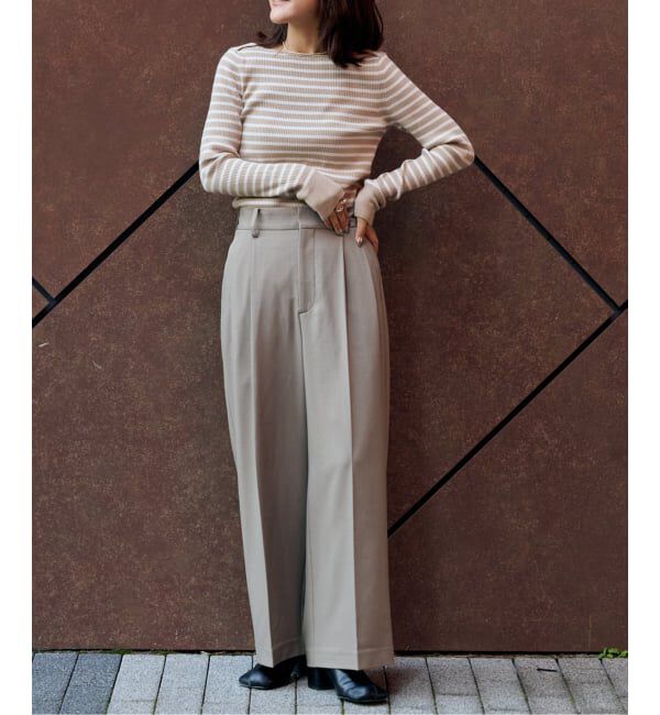 OUTDOOR PRODUCTS Usual Things「ボーダーボートネックニット」|ニット・セーター|