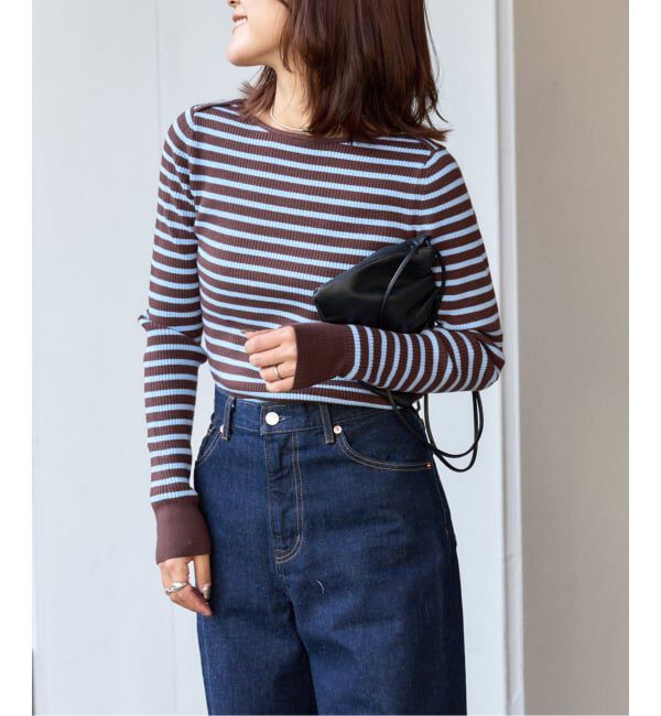 OUTDOOR PRODUCTS Usual Things「ボーダーボートネックニット」|ニット・セーター|