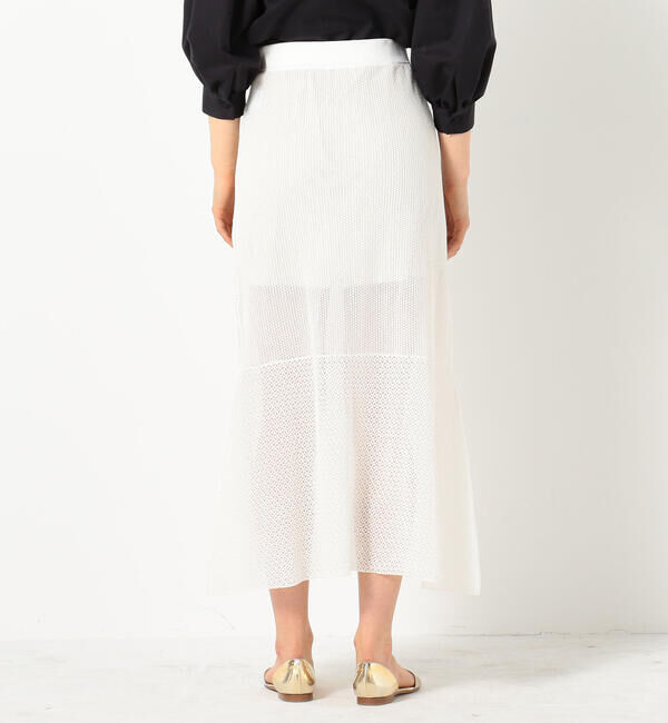 Ballsey「ペーパーレース マーメイドロングスカート」|フレア|