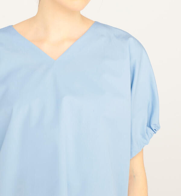 TOMORROWLAND collection「コットントロピカル リボンカフスVネックブラウス」|シャツ・ブラウス|