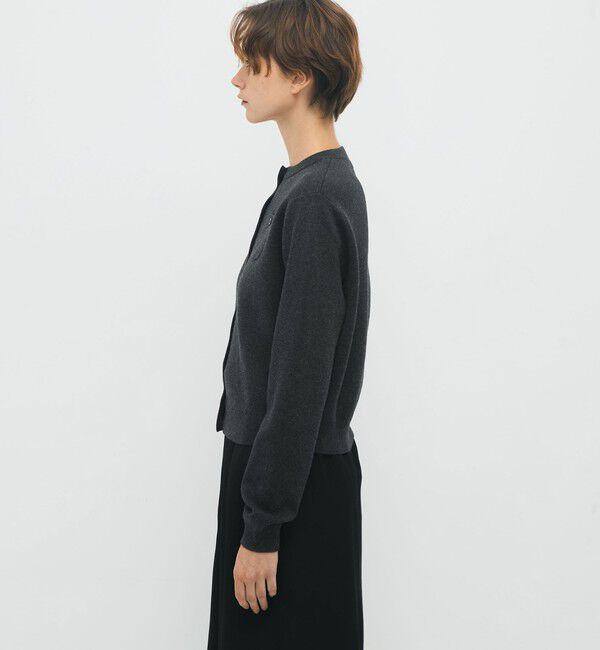 CABaN「コットンカシミヤ クルーネックカーディガン」|カーディガン|