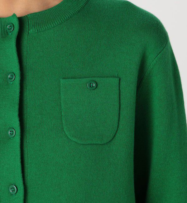 CABaN「コットンカシミヤ クルーネックカーディガン」|カーディガン|