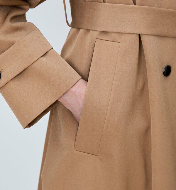 カバートクロス スタンドカラーコート（TOMORROWLAND collection