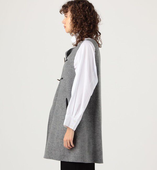 ライトダブルフェイスシャギー ストール付きジレ（DES PRES）｜ルミネ