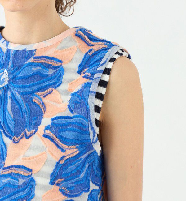 TOMORROWLAND collection「プルメリアジャカード フロンタブルトップス」|シャツ・ブラウス|