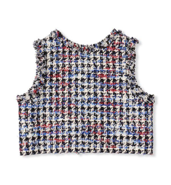 TOMORROWLAND collection「トリコロールシェパード フロンタブルジレ」|ベスト・ジレ|12 ネイビー系