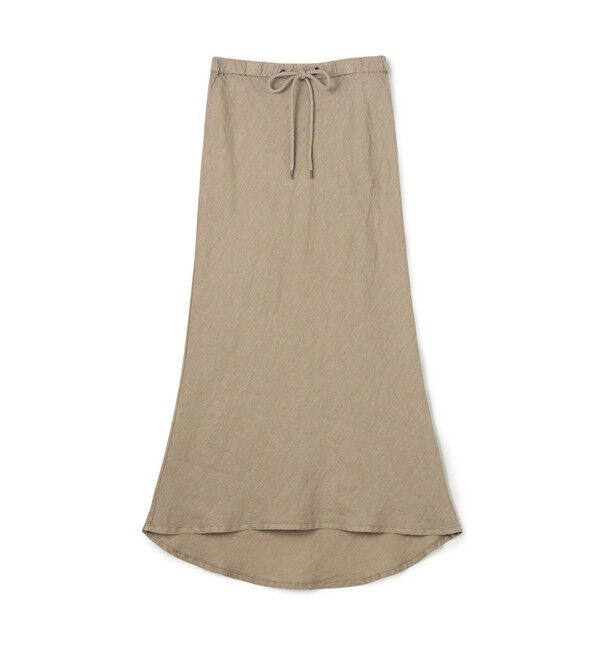JAMES PERSE「ライトウェイトリネン ハイロースカート WKO5983」|フレア|43 ベージュ
