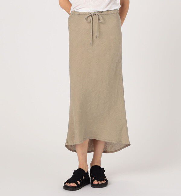 JAMES PERSE「ライトウェイトリネン ハイロースカート WKO5983」|フレア|