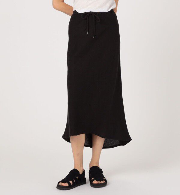 JAMES PERSE「ライトウェイトリネン ハイロースカート WKO5983」|フレア|