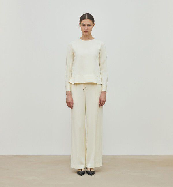 DES PRES「レーヨンサテン クルーネックプルオーバー」|シャツ・ブラウス|