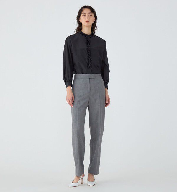 TOMORROWLAND collection「ZELANDER GRAY ストレートパンツ」|スラックス|