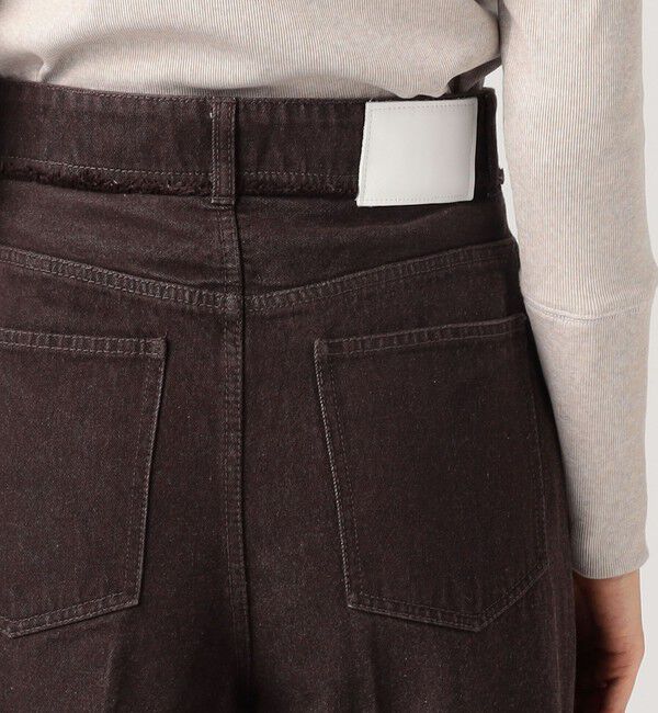 MACPHEE「ハードツイストデニム ワイドストレートパンツ」|デニム|