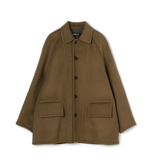 GALERIE VIE「ウールダブルフェイス ステンカラーコート」|ステンカラーコート|45 キャメル