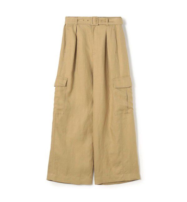 GALERIE VIE「【WEB先行予約】ラミーツイル ベルテッドカーゴパンツ」|カーゴ|45 キャメル