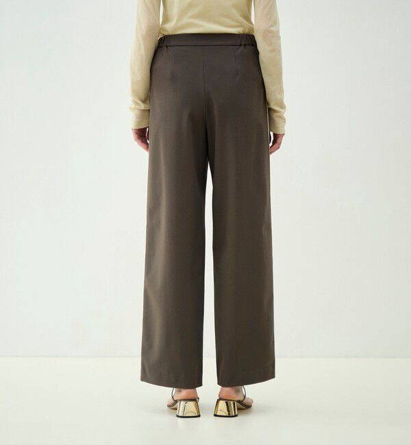 MACPHEE「ポリエステルレーヨン タックセミワイドパンツ」|その他|