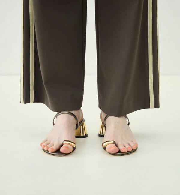 MACPHEE「ポリエステルレーヨン タックセミワイドパンツ」|その他|