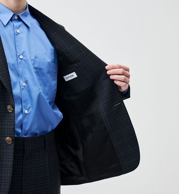 Edition「ウールマルチチェック 2Bテーラードジャケット」|テーラードジャケット|