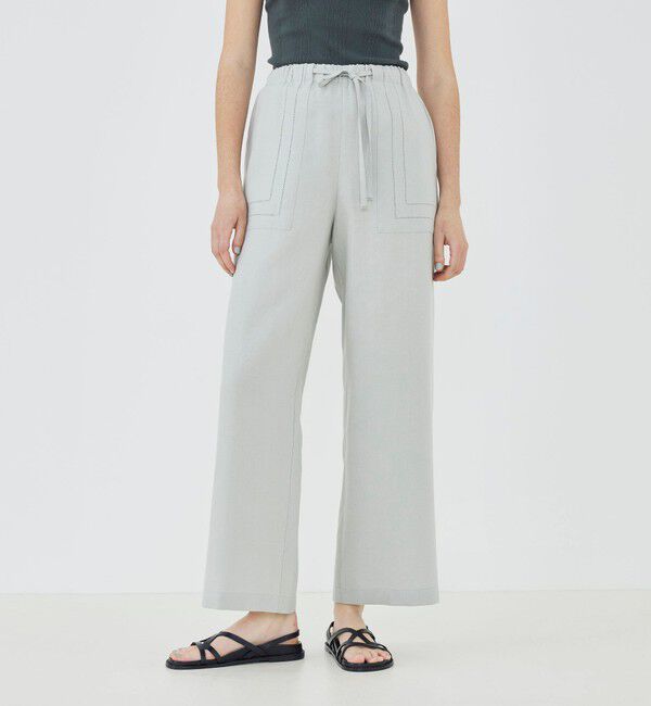 GALERIE VIE「【WEB先行予約】フレンチリネン イージーストレートパンツ」|その他|