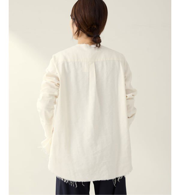 Plage「《追加予約》R&rsquo;IAM シルクMIX DAMEGE シャツ」|シャツ・ブラウス|